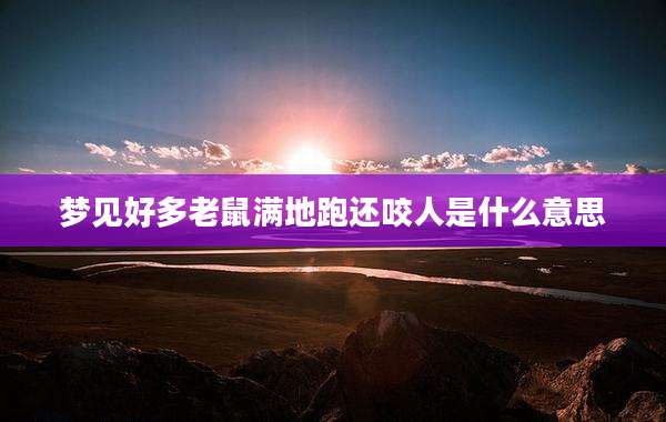 梦见好多老鼠满地跑还咬人是什么意思