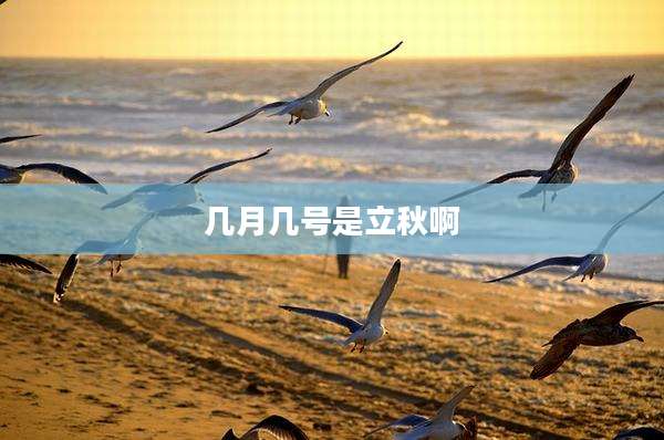 几月几号是立秋啊