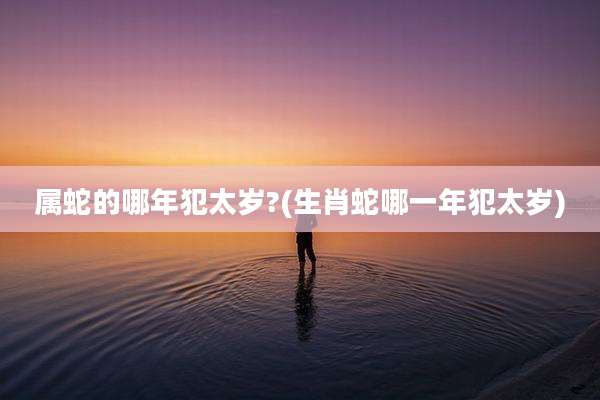 属蛇的哪年犯太岁?(生肖蛇哪一年犯太岁)