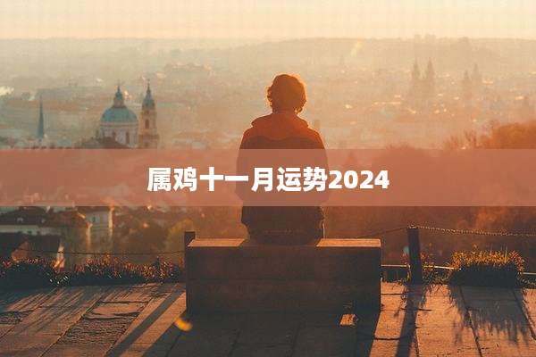 属鸡十一月运势2024