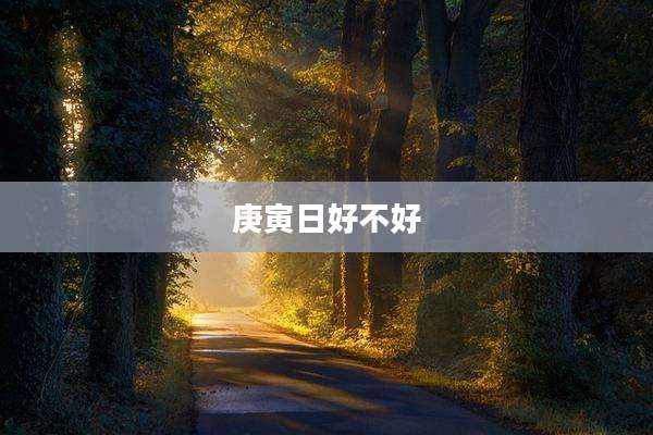 庚寅日好不好