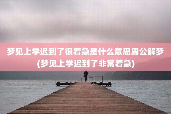 梦见上学迟到了很着急是什么意思周公解梦(梦见上学迟到了非常着急)