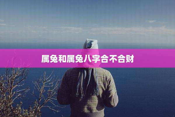 属兔和属兔八字合不合财