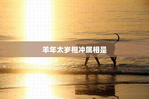 羊年太岁相冲属相是
