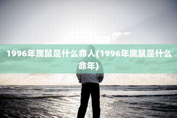 1996年属鼠是什么命人(1996年属鼠是什么命年)