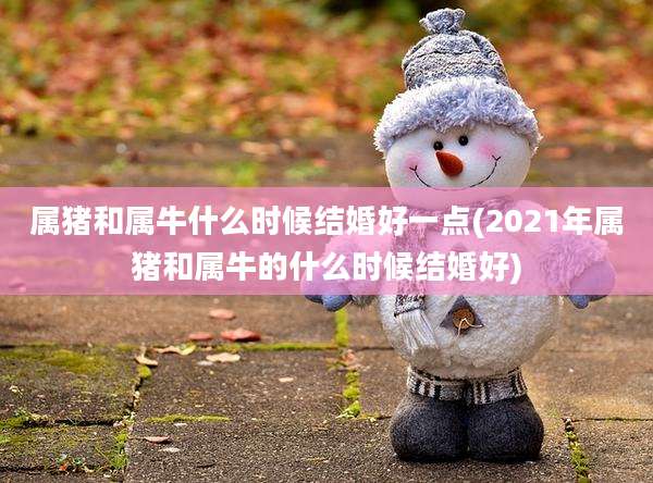 属猪和属牛什么时候结婚好一点(2021年属猪和属牛的什么时候结婚好)