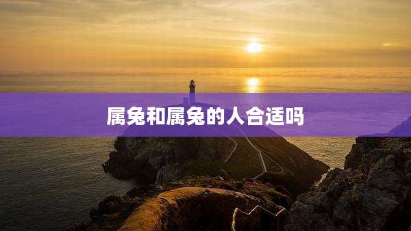 属兔和属兔的人合适吗