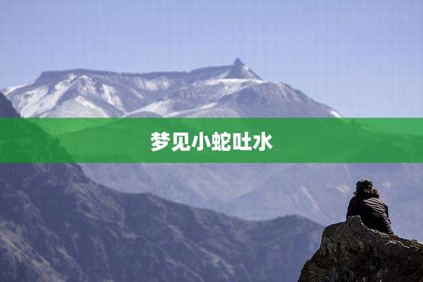梦见小蛇吐水