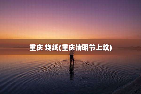 重庆 烧纸(重庆清明节上坟)