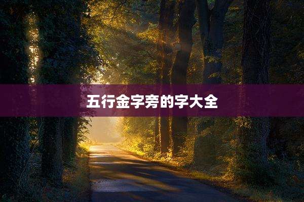 五行金字旁的字大全