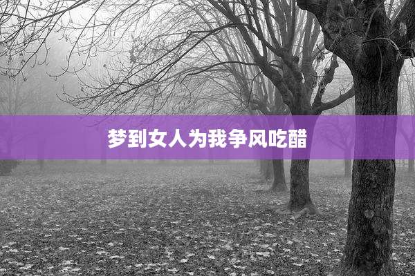 梦到女人为我争风吃醋