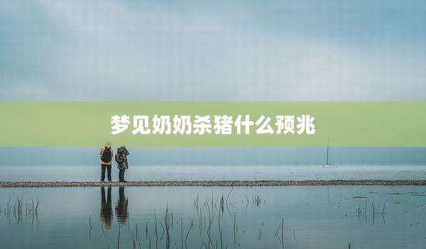 梦见奶奶杀猪什么预兆
