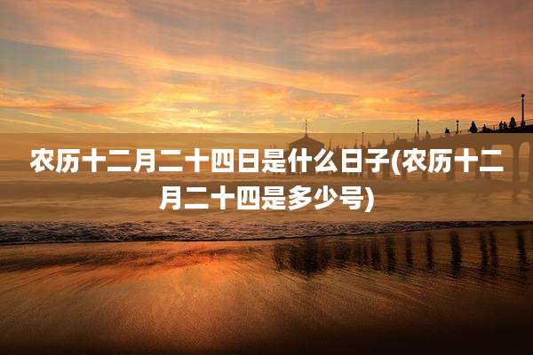 农历十二月二十四日是什么日子(农历十二月二十四是多少号)