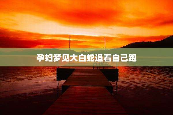 孕妇梦见大白蛇追着自己跑