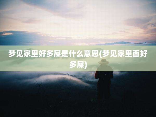 梦见家里好多屎是什么意思(梦见家里面好多屎)