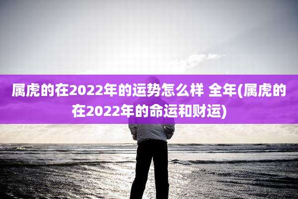 属虎的在2022年的运势怎么样 全年(属虎的在2022年的命运和财运)