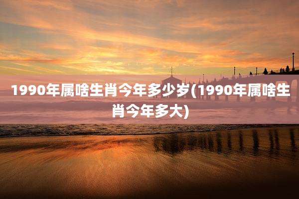 1990年属啥生肖今年多少岁(1990年属啥生肖今年多大)