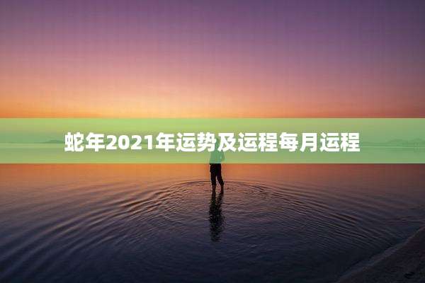 蛇年2021年运势及运程每月运程