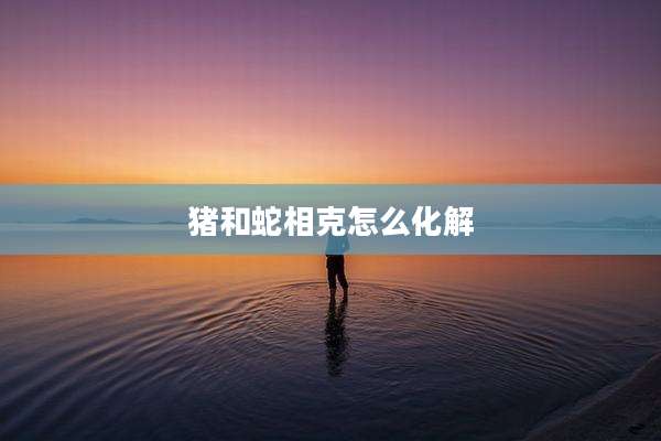 猪和蛇相克怎么化解