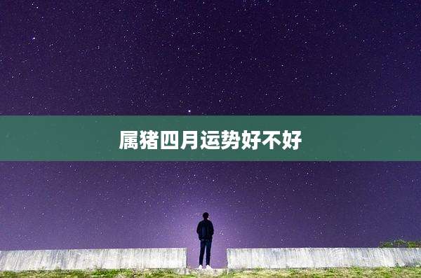 属猪四月运势好不好