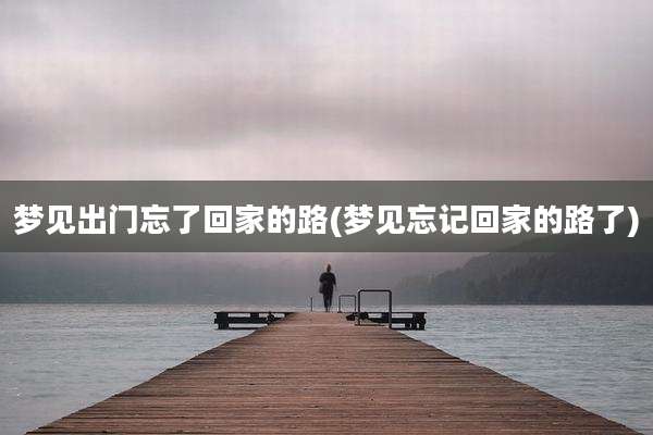 梦见出门忘了回家的路(梦见忘记回家的路了)