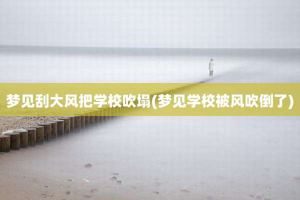 梦见刮大风把学校吹塌(梦见学校被风吹倒了)