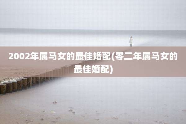 2002年属马女的最佳婚配(零二年属马女的最佳婚配)