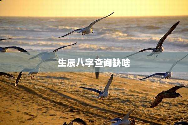 生辰八字查询缺啥