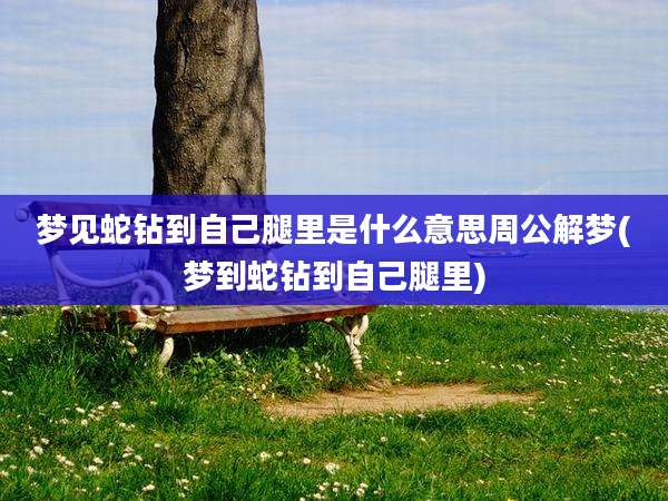 梦见蛇钻到自己腿里是什么意思周公解梦(梦到蛇钻到自己腿里)