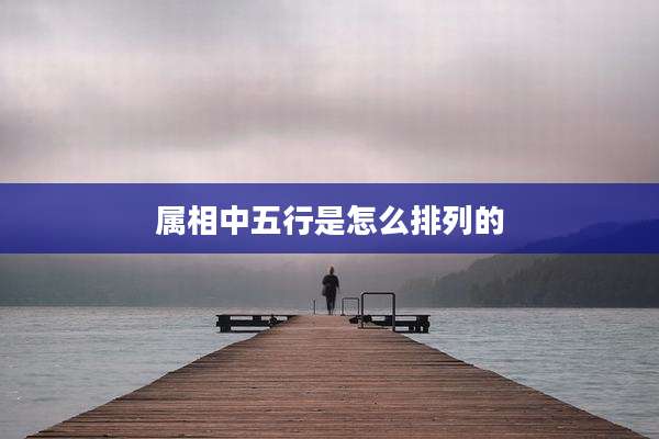 属相中五行是怎么排列的