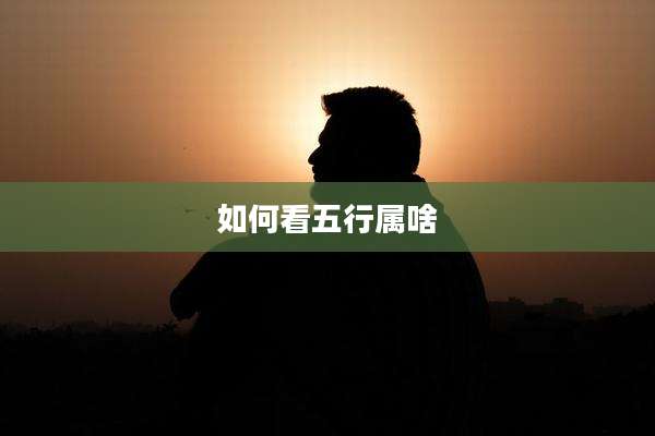 如何看五行属啥