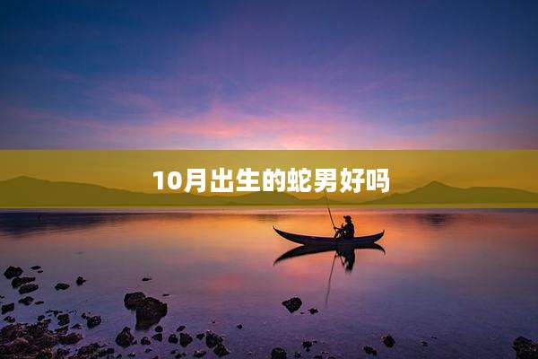 10月出生的蛇男好吗