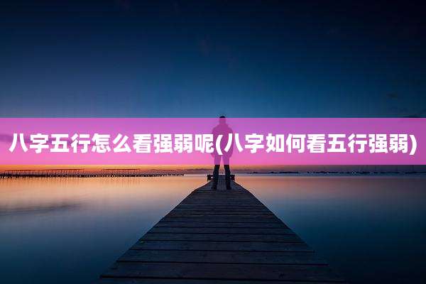 八字五行怎么看强弱呢(八字如何看五行强弱)