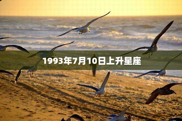 1993年7月10日上升星座