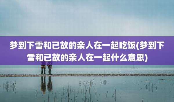 梦到下雪和已故的亲人在一起吃饭(梦到下雪和已故的亲人在一起什么意思)