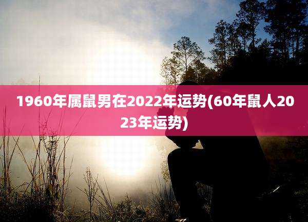 1960年属鼠男在2022年运势(60年鼠人2023年运势)