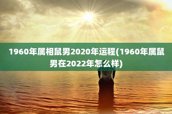 1960年属相鼠男2020年运程(1960年属鼠男在2022年怎么样)