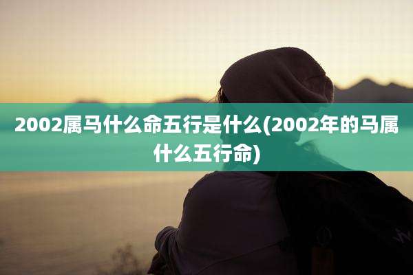 2002属马什么命五行是什么(2002年的马属什么五行命)