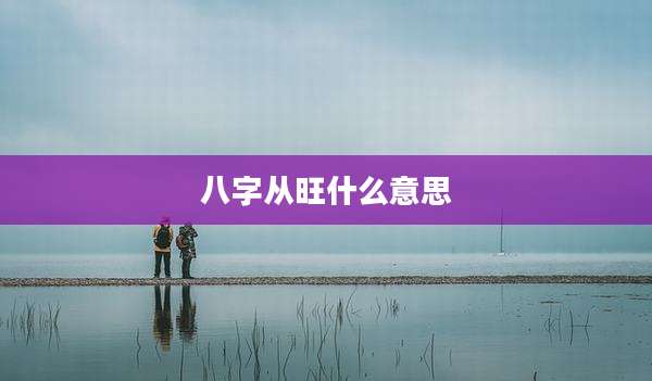 八字从旺什么意思