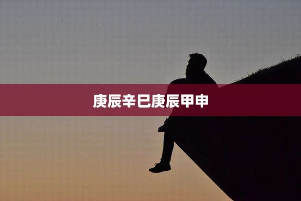 庚辰辛巳庚辰甲申