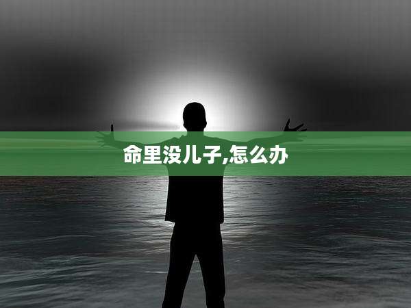 命里没儿子,怎么办