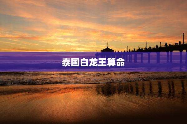 泰国白龙王算命