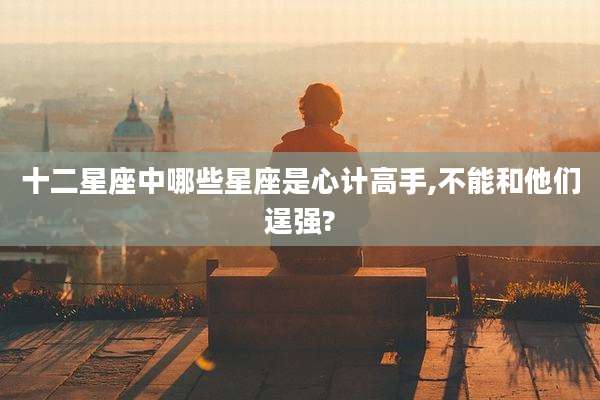 十二星座中哪些星座是心计高手,不能和他们逞强?