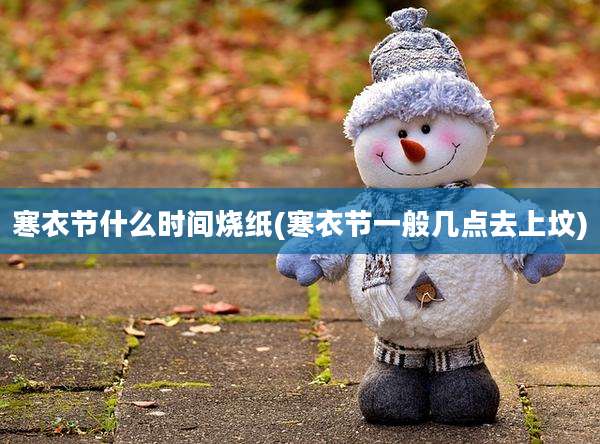 寒衣节什么时间烧纸(寒衣节一般几点去上坟)