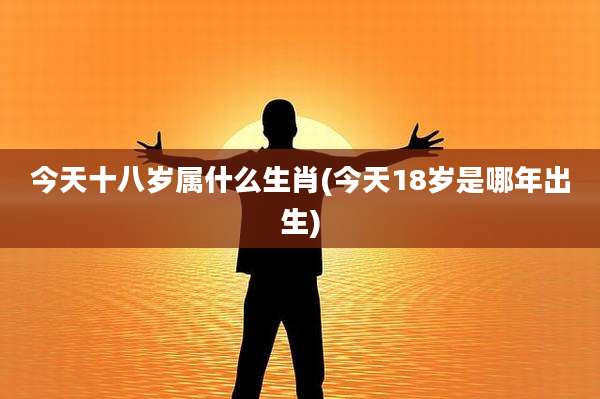 今天十八岁属什么生肖(今天18岁是哪年出生)