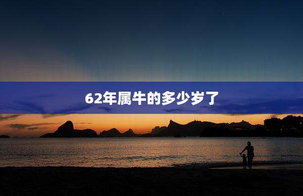 62年属牛的多少岁了
