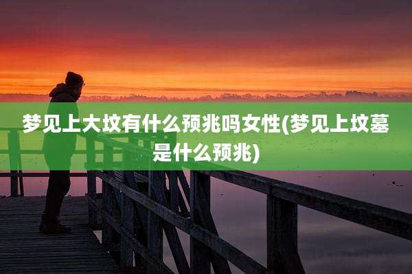 梦见上大坟有什么预兆吗女性(梦见上坟墓是什么预兆)
