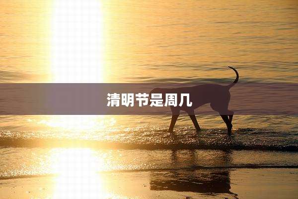 清明节是周几