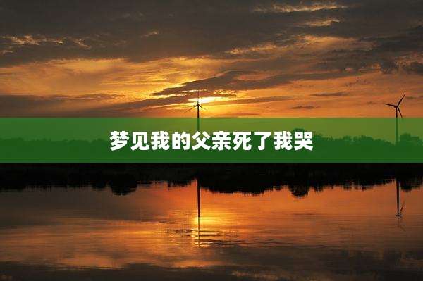 梦见我的父亲死了我哭