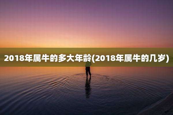2018年属牛的多大年龄(2018年属牛的几岁)